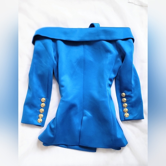 NWT!Alexia Admor Anthropologie Women's Double Breasted Gold Button Jacke… - Picture 5 of 7